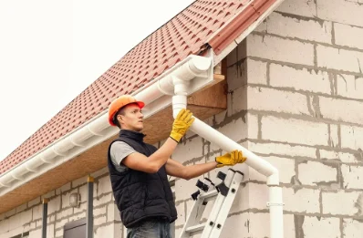 Pose et remplacement de gouttières à Ruelisheim